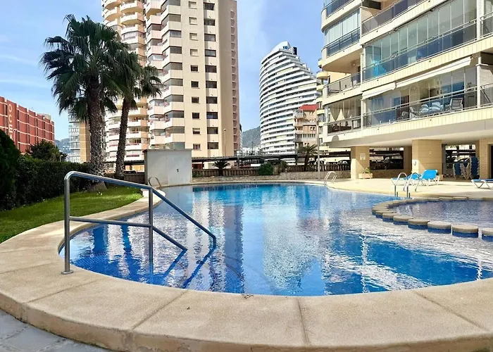 Bonito Con 1 Dormitorio, Piscina, Parking Y Wifi Lejlighed Calpe